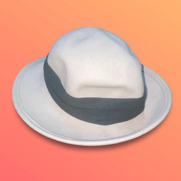 Vintage Tina Too Bollman Hat Co Doeskin Felt 100% Wool Cream Slouch Hat USA Made main image 8
